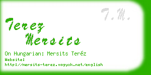 terez mersits business card